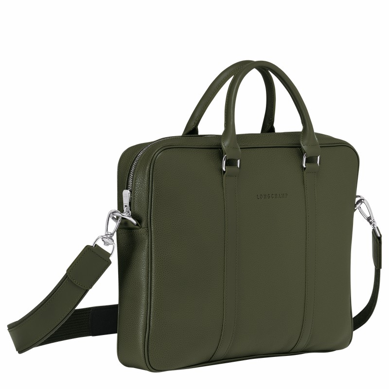 Aktówka Longchamp Le FOULONNÉ XS Damskie Khaki Polska | L2121021A23