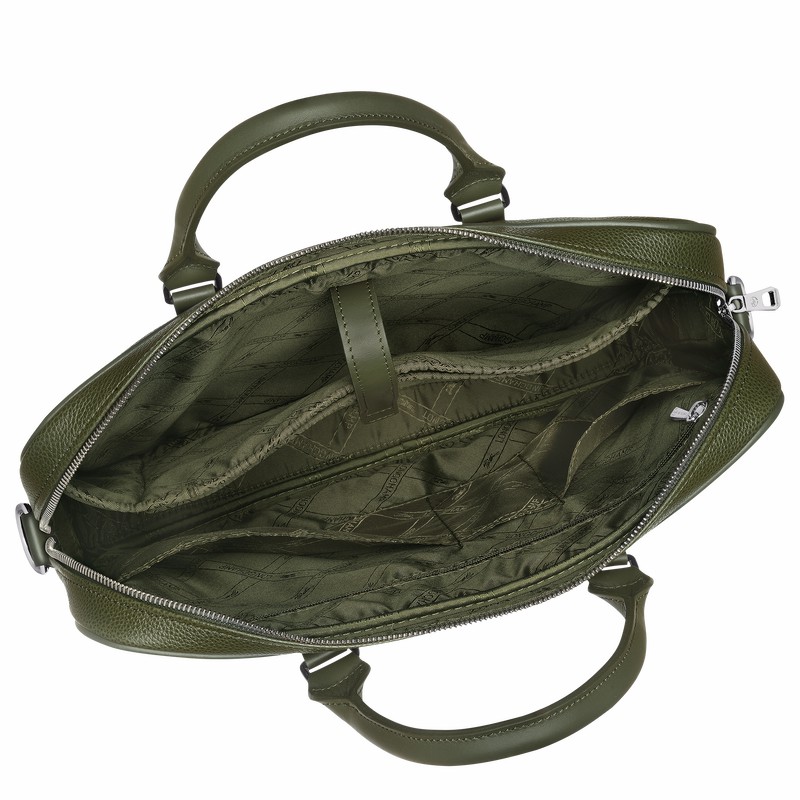 Aktówka Longchamp Le FOULONNÉ XS Damskie Khaki Polska | L2121021A23