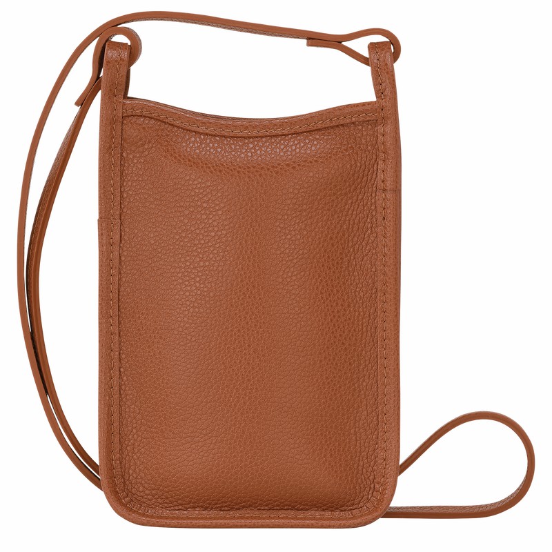 Etui Longchamp Le FOULONNÉ Damskie Caramel Polska | 34200021121