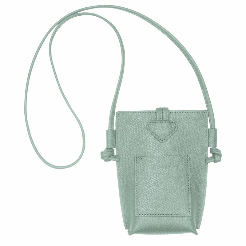 Etui Longchamp Le Roseau Damskie Celadon Polska | 34180HFP282