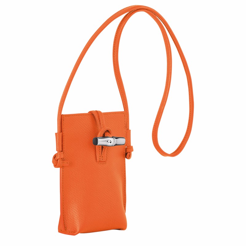 Etui Longchamp Le Roseau Damskie Pomarańczowe Polska | 34180HFP017