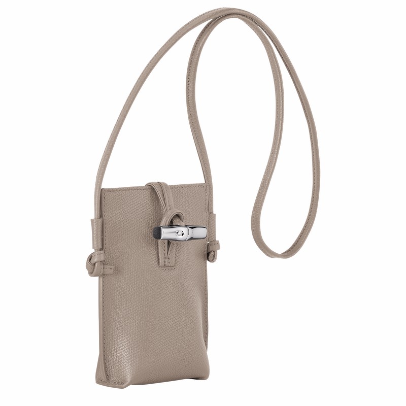 Etui Longchamp Le Roseau Damskie Szare Polska | 34180HFP266