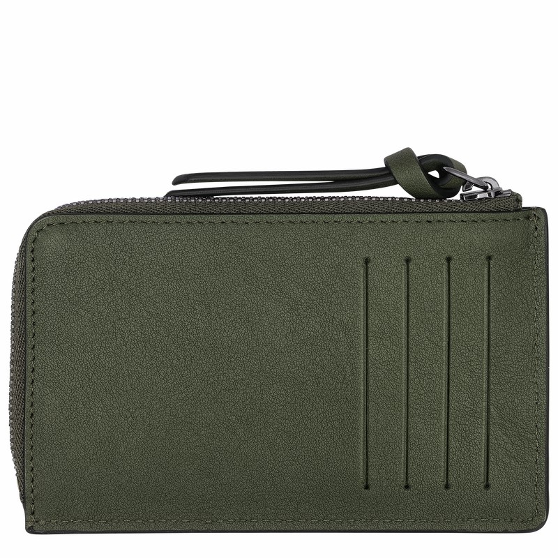 Etui na Karty Longchamp 3D Damskie Khaki Polska | 30034HCV292