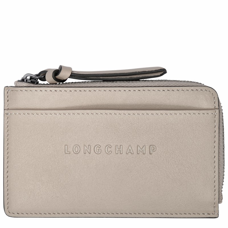 Etui na Karty Longchamp 3D Damskie Szare Polska | 30034HCV299