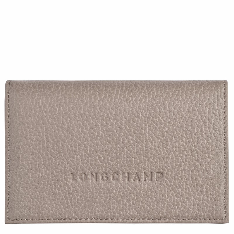 Etui na Karty Longchamp Le FOULONNÉ Damskie Szare Polska | L3243021P55