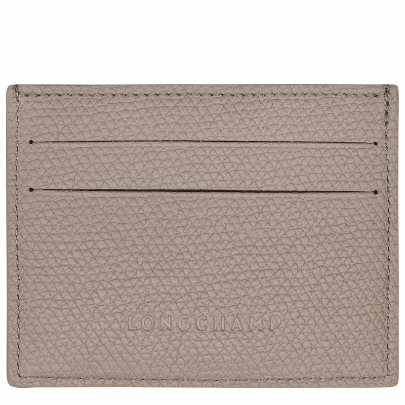 Etui na Karty Longchamp Le Roseau Damskie Szare Polska | L3218HFP266