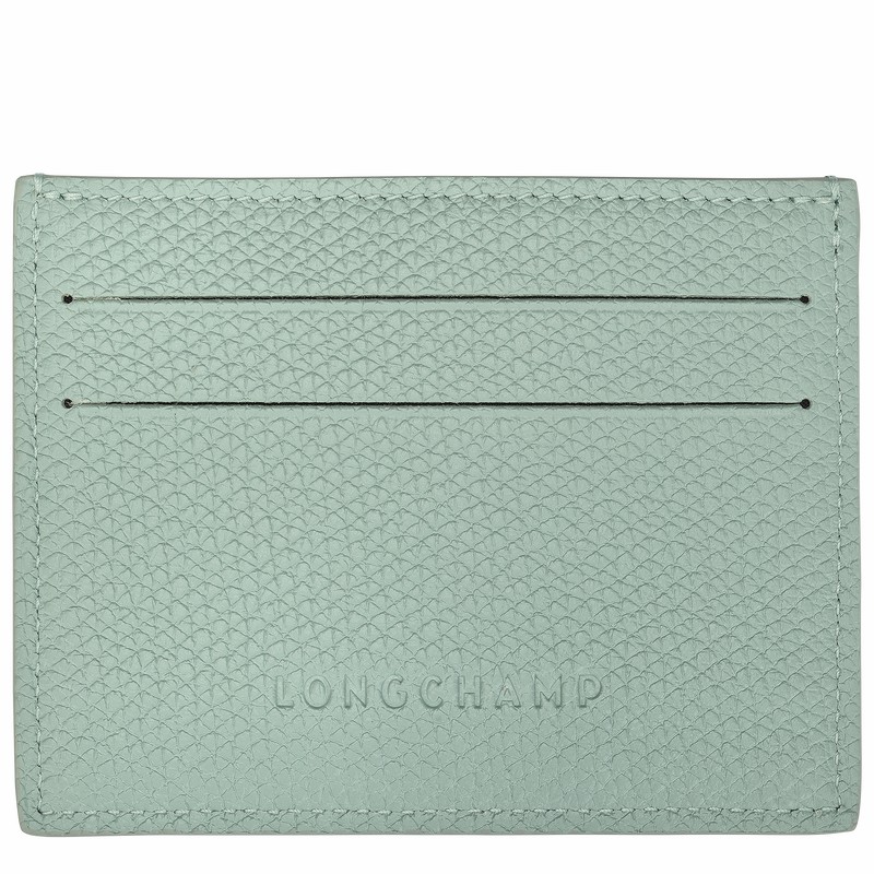 Etui na Karty Longchamp Le Roseau Damskie Celadon Polska | L3218HFP282