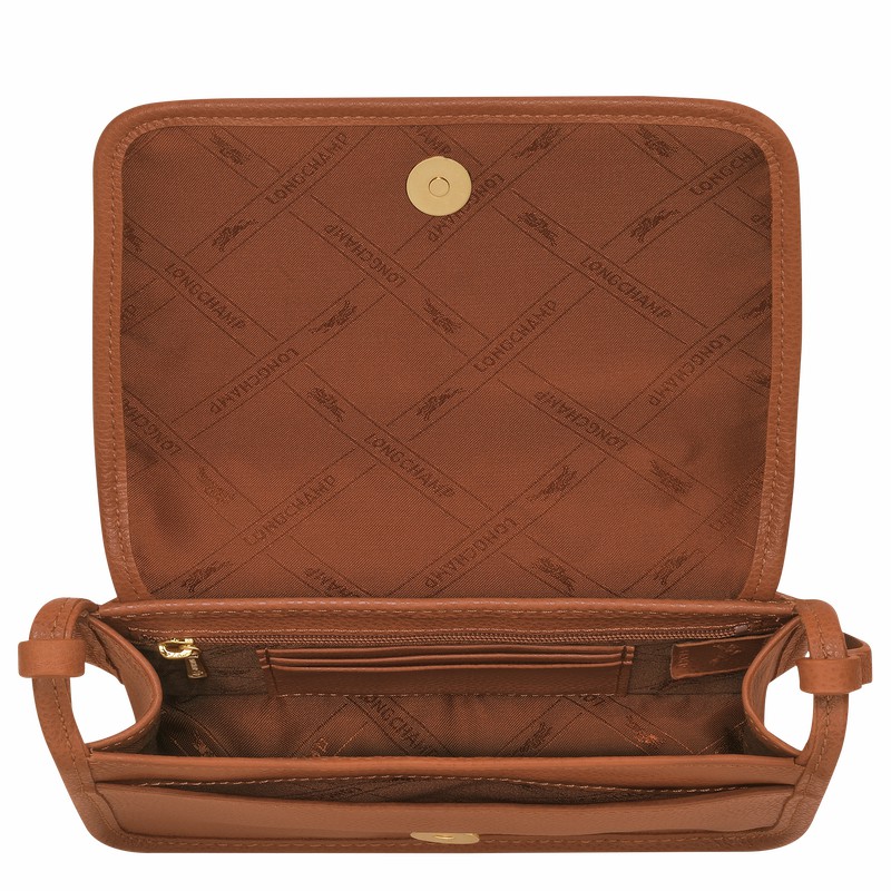 Kopertówka Longchamp Le FOULONNÉ XS Damskie Caramel Polska | 10133021121