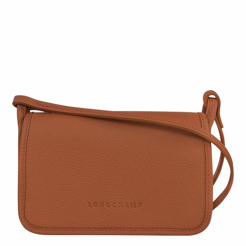 Kopertówka Longchamp Le FOULONNÉ XS Damskie Caramel Polska | 10133021121