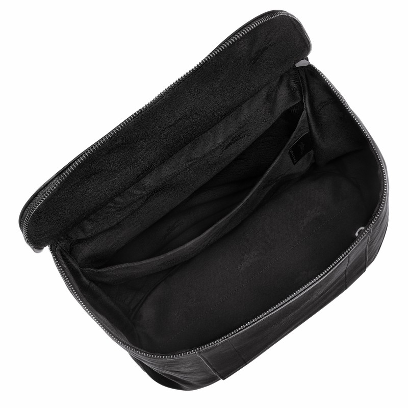 Plecaki Longchamp 3D M Damskie Czarne Polska | 10243HCV001