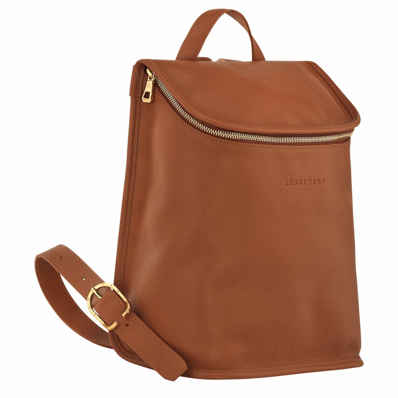 Plecaki Longchamp Le FOULONNÉ Damskie Caramel Polska | 10195021121