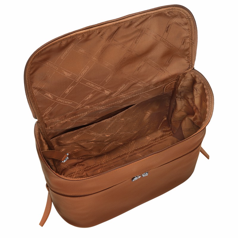 Plecaki Longchamp Le FOULONNÉ Damskie Caramel Polska | L1617021F72