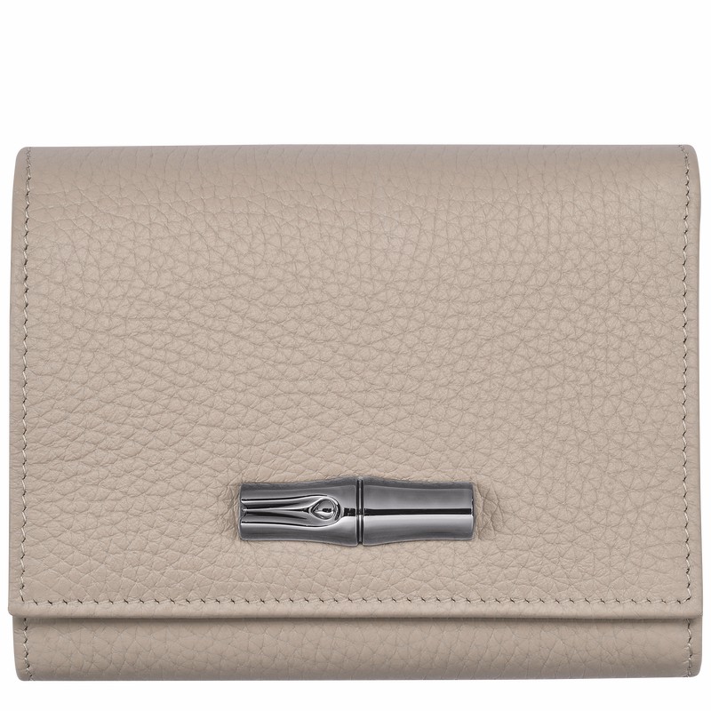 Portfele Longchamp Le Roseau Essential Damskie Szare Polska | 30021968266