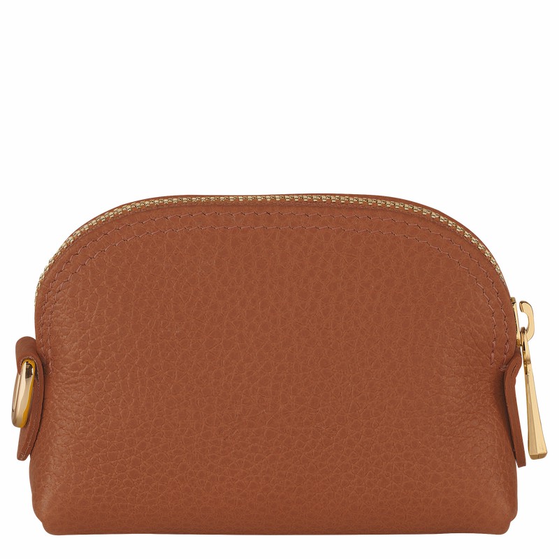 Portmonetki Longchamp Le FOULONNÉ Damskie Caramel Polska | L3686021121