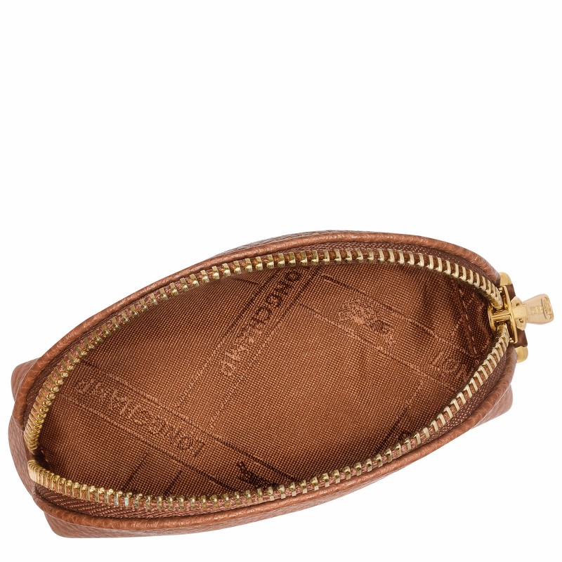 Portmonetki Longchamp Le FOULONNÉ Damskie Caramel Polska | L3686021121