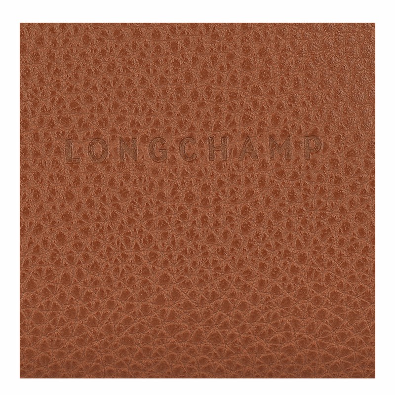 Portmonetki Longchamp Le FOULONNÉ Damskie Caramel Polska | L3686021121