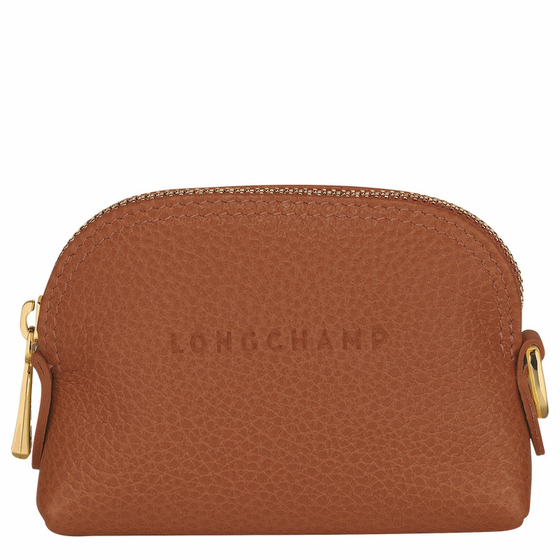 Portmonetki Longchamp Le FOULONNÉ Damskie Caramel Polska | L3686021121