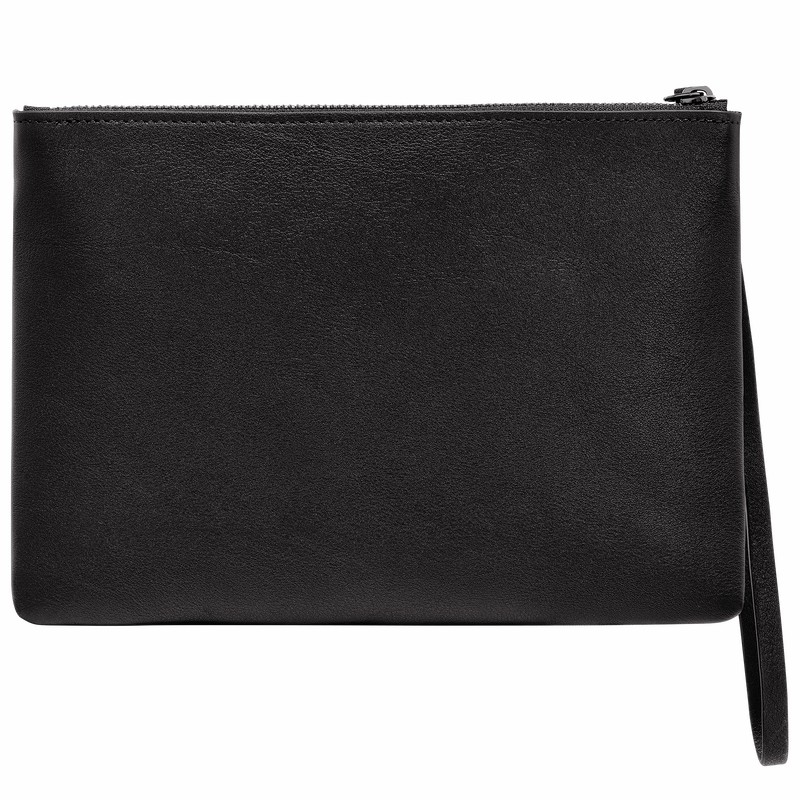 Pouches Longchamp 3D Damskie Czarne Polska | 30032HCV001