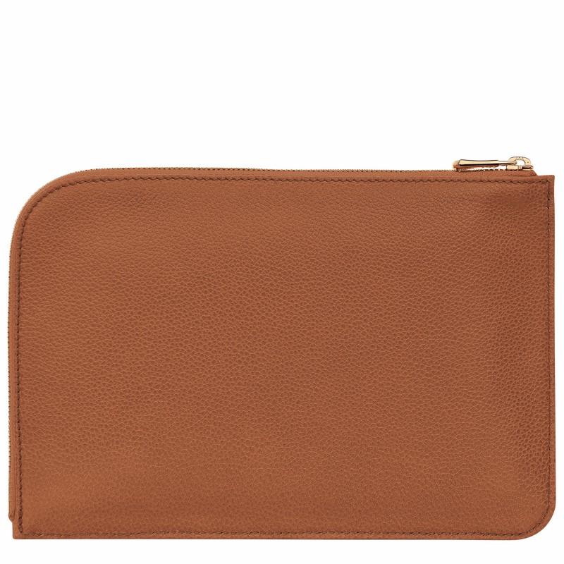 Pouches Longchamp Le FOULONNÉ Damskie Caramel Polska | 30040021121