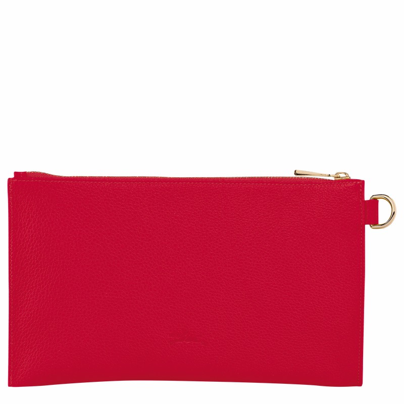 Pouches Longchamp Le FOULONNÉ Damskie Czerwone Polska | L2541021C39