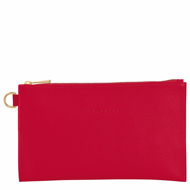 Pouches Longchamp Le FOULONNÉ Damskie Czerwone Polska | L2541021C39