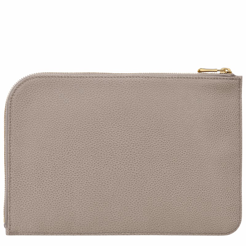 Pouches Longchamp Le FOULONNÉ Damskie Szare Polska | 30040021P55