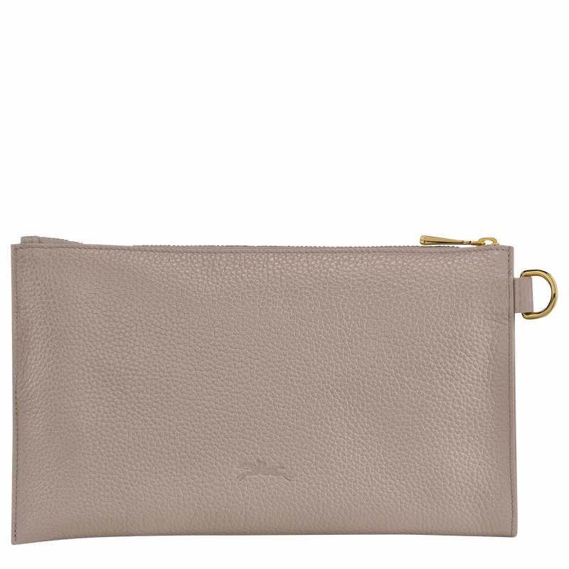 Pouches Longchamp Le FOULONNÉ Damskie Szare Polska | L2541021P55