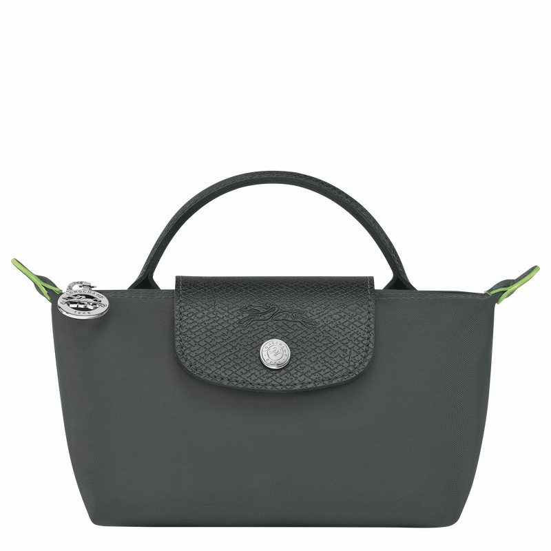 Pouches Longchamp Le Pliage Green Damskie Jasny Szare Polska | 34175919P66