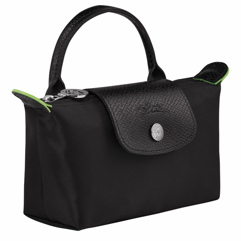 Pouches Longchamp Le Pliage Green Męskie Czarne Polska | 34175919001-