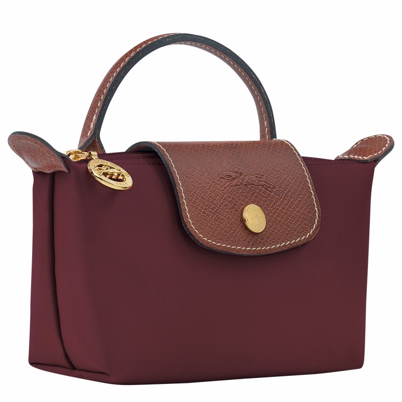 Pouches Longchamp Le Pliage Original Damskie Bordowe Polska | 34175089P87