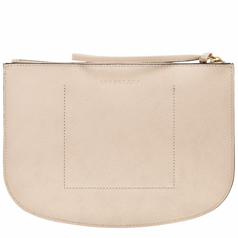 Pouches Longchamp ÉPURE Damskie Białe Polska | 10250HYZ555