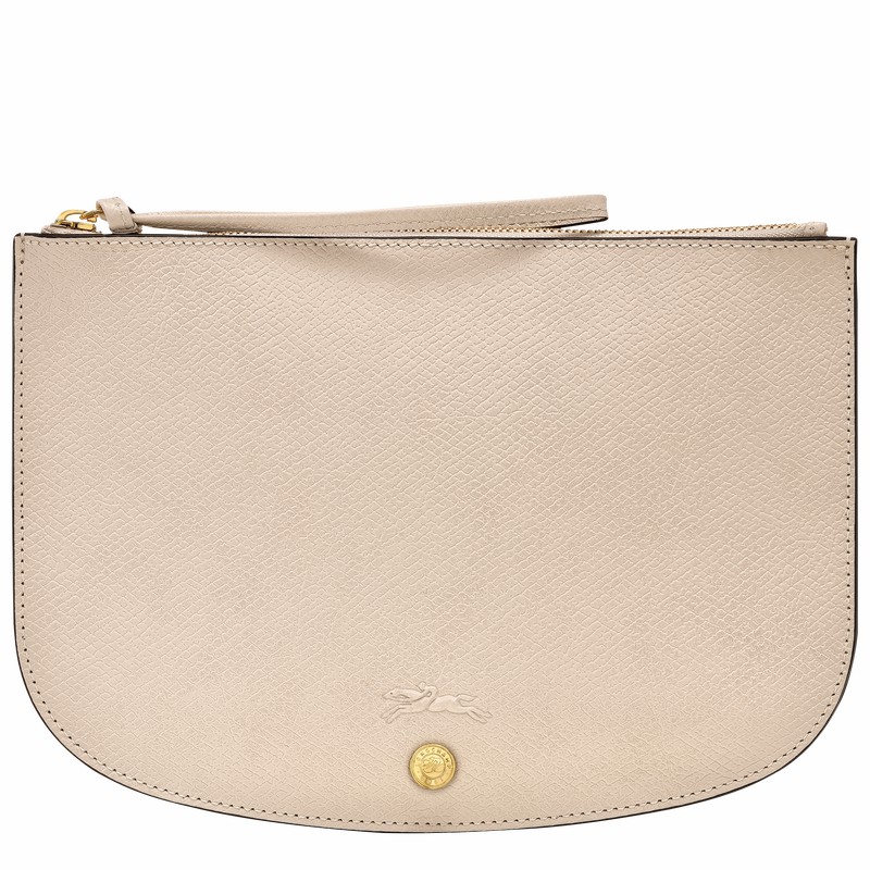 Pouches Longchamp ÉPURE Damskie Białe Polska | 10250HYZ555