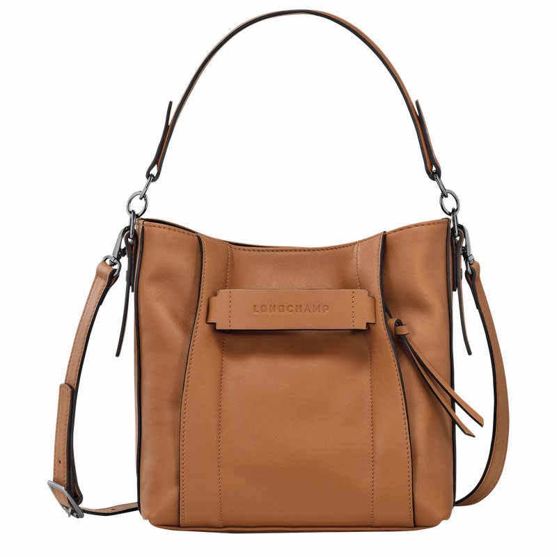 Torba Crossbody Longchamp 3D S Damskie Beżowe Polska | 10215HCV016