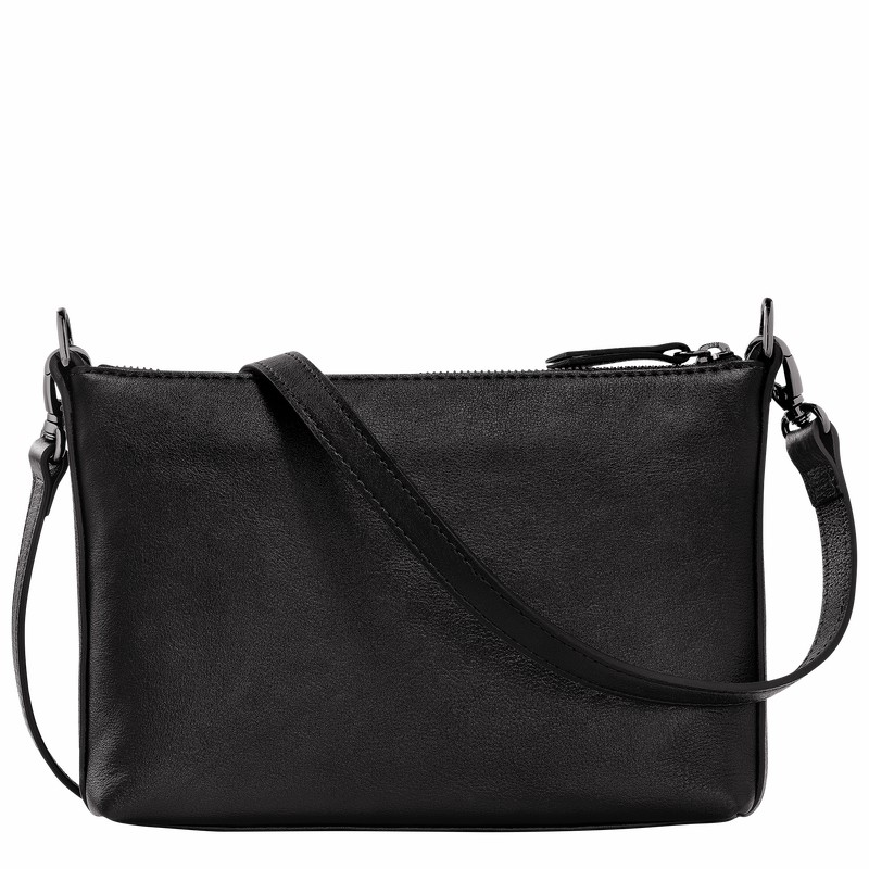 Torba Crossbody Longchamp 3D S Damskie Czarne Polska | 10199HCV001