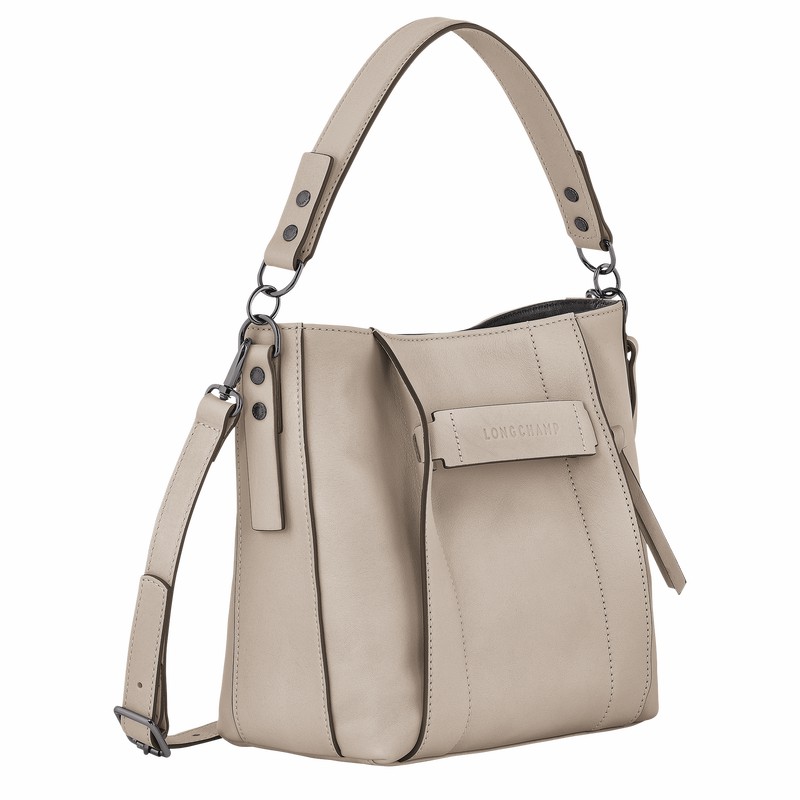 Torba Crossbody Longchamp 3D S Damskie Szare Polska | 10215HCV299