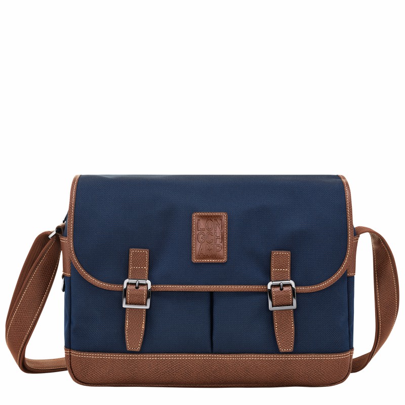 Torba Crossbody Longchamp Boxford L Męskie Niebieskie Polska | L2824080127