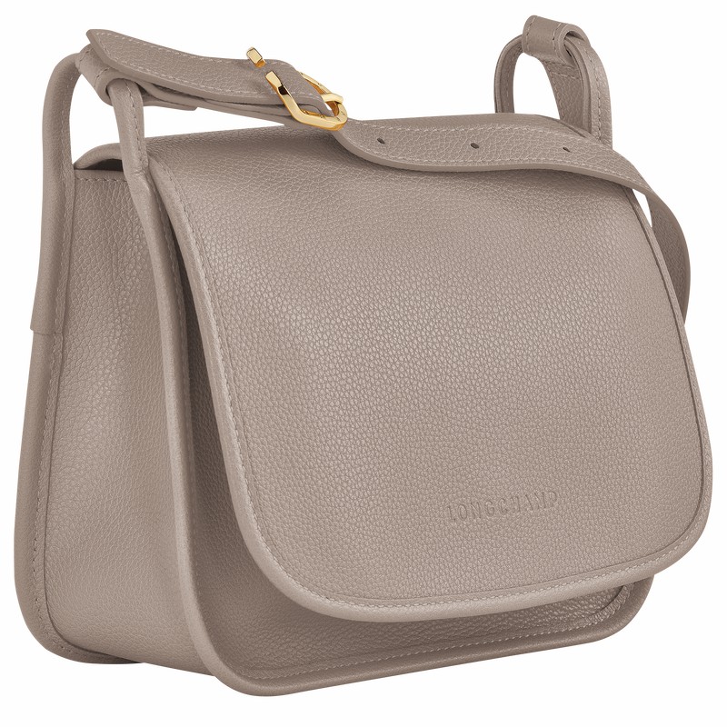 Torba Crossbody Longchamp Le FOULONNÉ M Damskie Szare Polska | 10135021P55