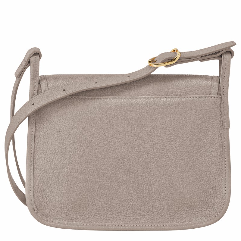 Torba Crossbody Longchamp Le FOULONNÉ M Damskie Szare Polska | 10135021P55