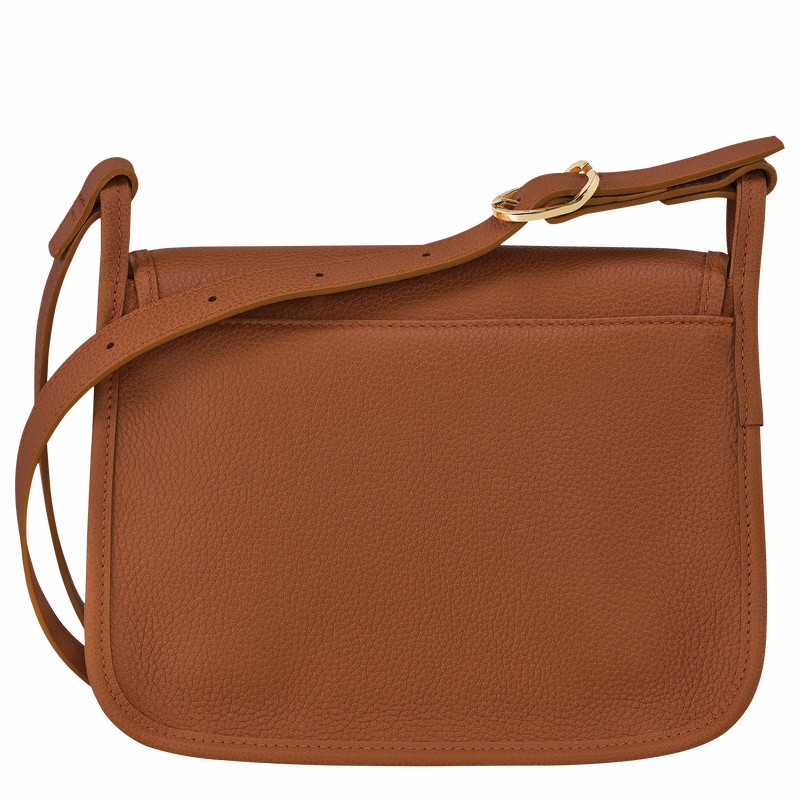 Torba Crossbody Longchamp Le FOULONNÉ M Damskie Caramel Polska | 10135021121