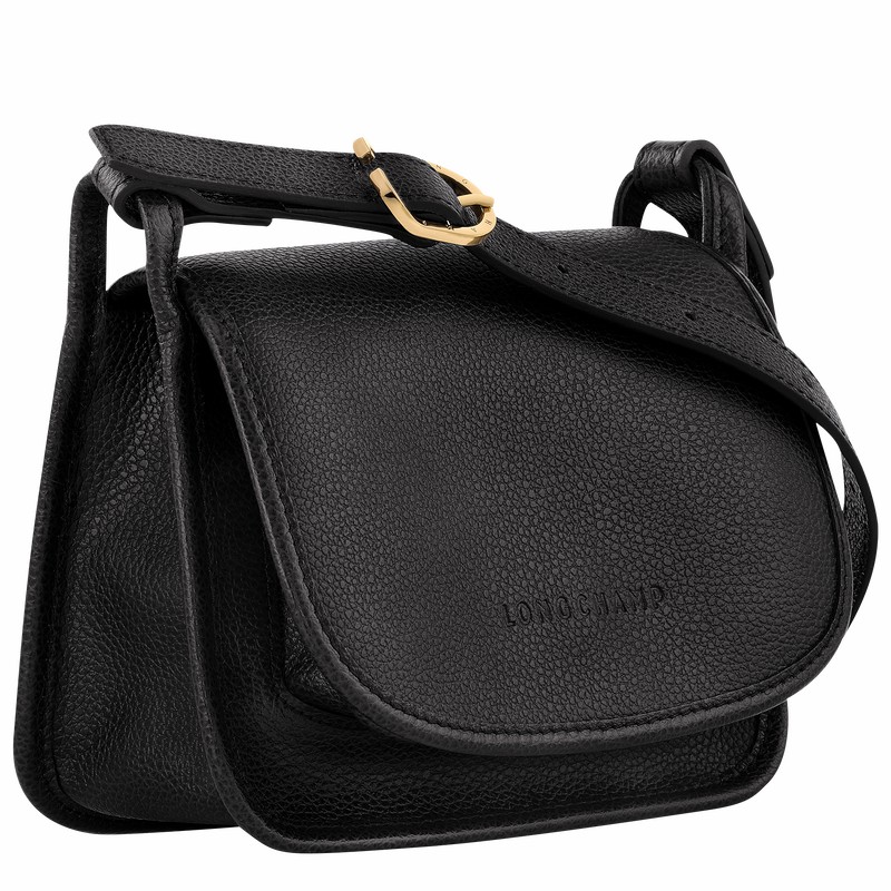 Torba Crossbody Longchamp Le FOULONNÉ S Damskie Czarne Polska | 10134021001