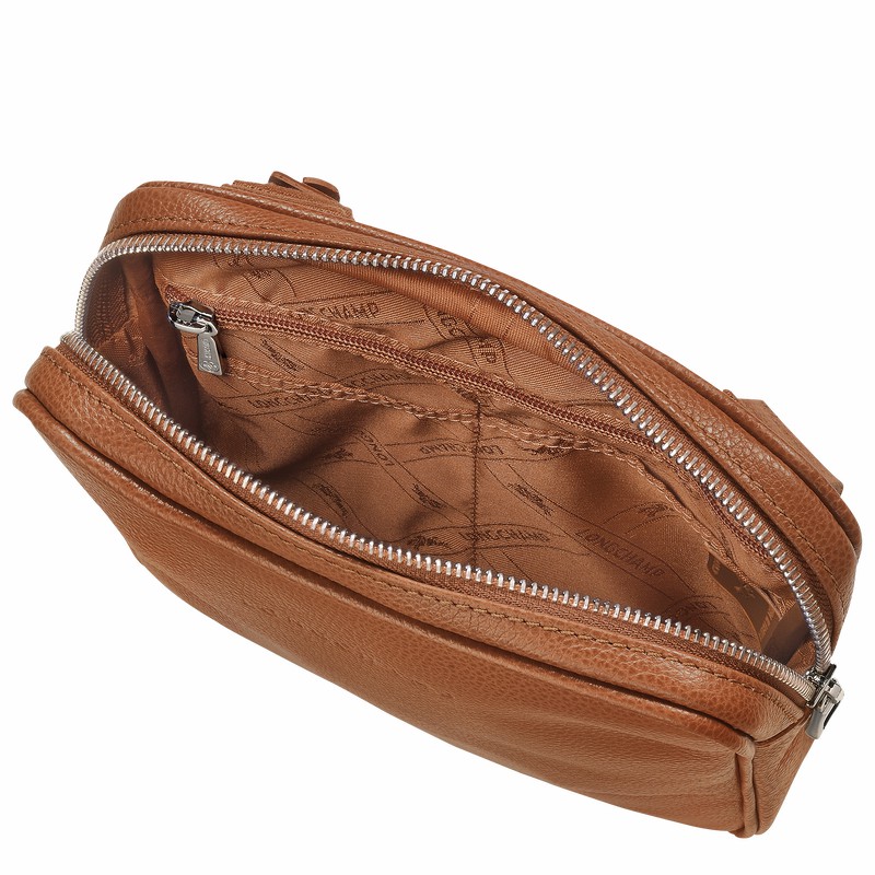 Torba Crossbody Longchamp Le FOULONNÉ XS Damskie Caramel Polska | L1712021F72