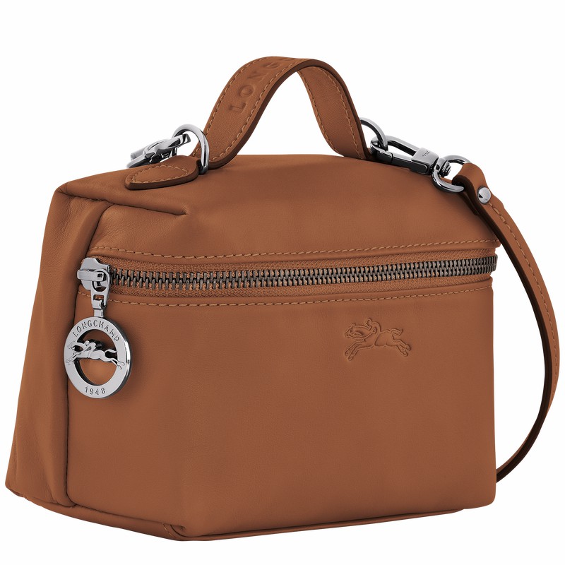 Torba Crossbody Longchamp Le Pliage Xtra XS Damskie Brązowe Polska | 10187987504