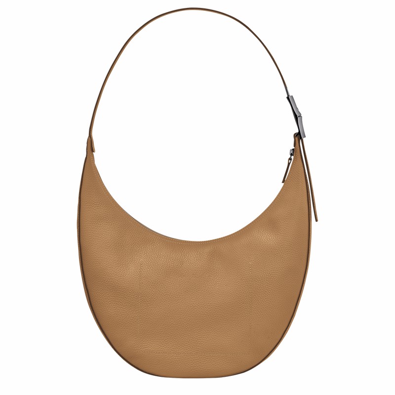 Torba Crossbody Longchamp Le Roseau Essential L Damskie Khaki Polska | 10234968026