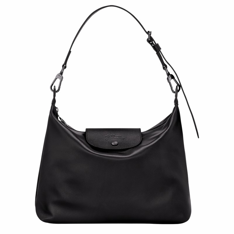 Torba Hobo Longchamp Le Pliage Xtra M Damskie Czarne Polska | 10189987001