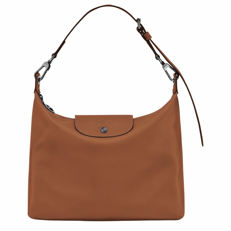 Torba Hobo Longchamp Le Pliage Xtra M Damskie Brązowe Polska | 10189987504