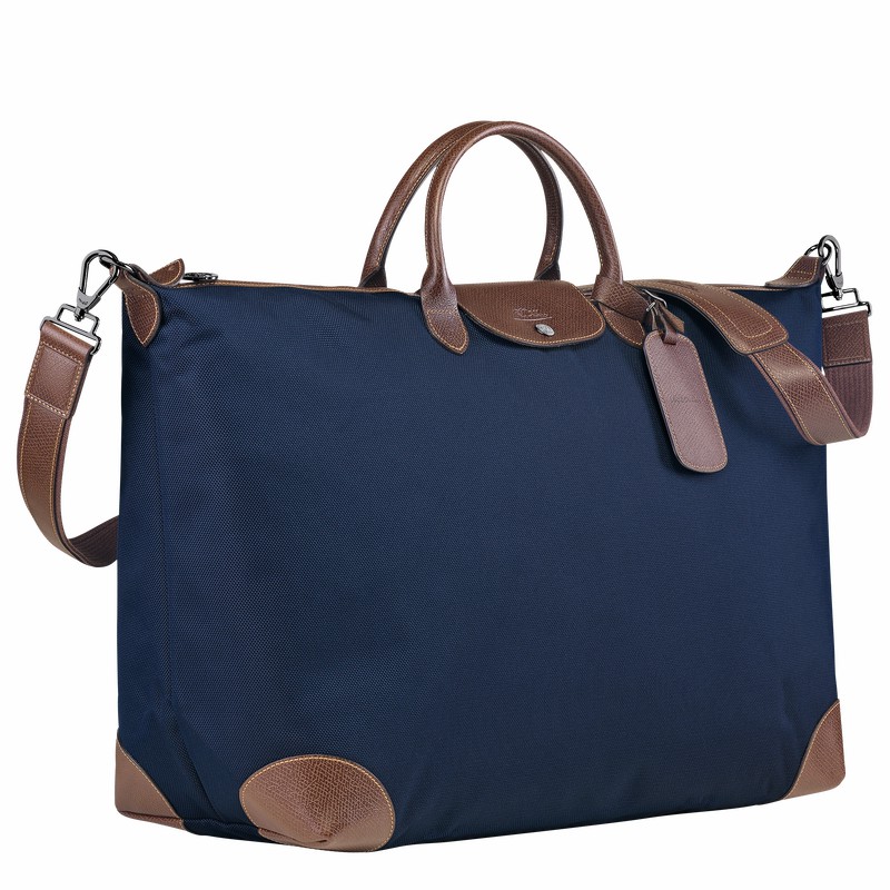 Torby Podróżne Longchamp Boxford M Damskie Niebieskie Polska | L1625080127