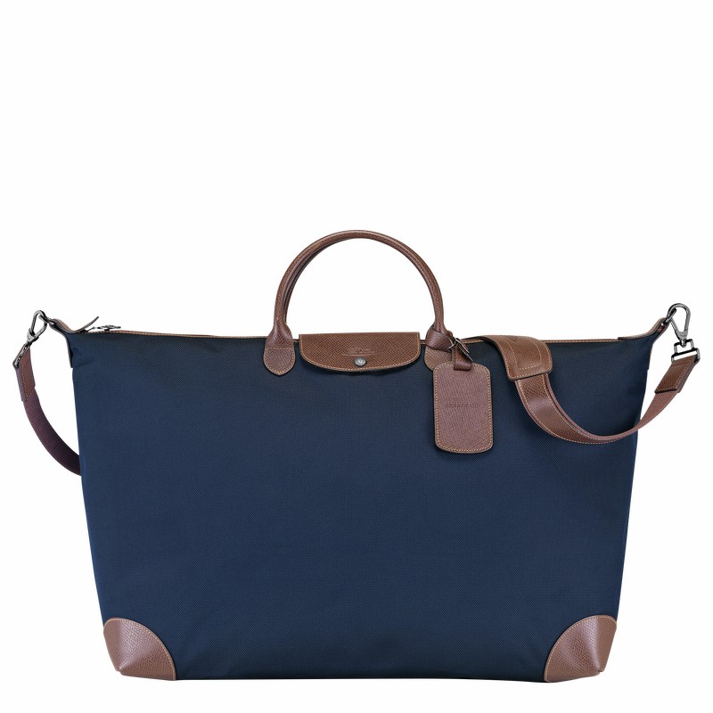 Torby Podróżne Longchamp Boxford M Damskie Niebieskie Polska | L1625080127