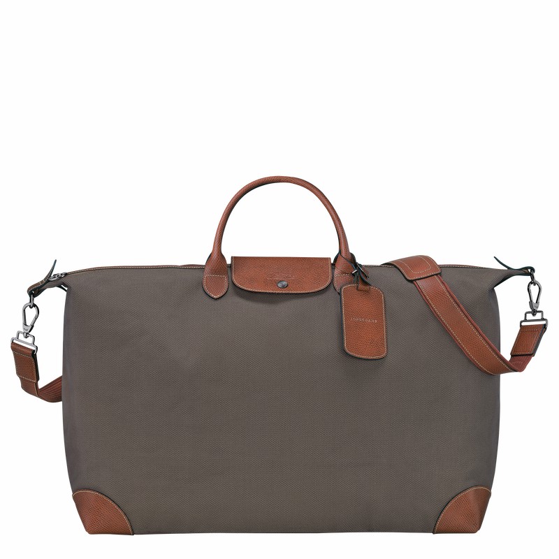 Torby Podróżne Longchamp Boxford M Damskie Brązowe Polska | L1625080042