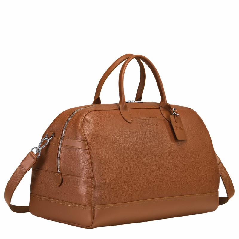 Torby Podróżne Longchamp Le FOULONNÉ M Męskie Caramel Polska | L1302021F72-