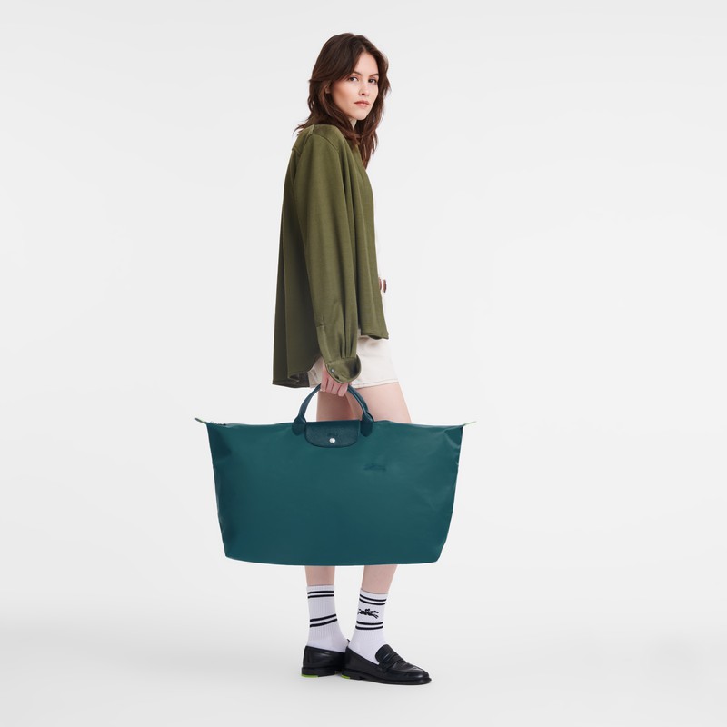 Torby Podróżne Longchamp Le Pliage Green M Męskie Paw Polska | L1625919P89-